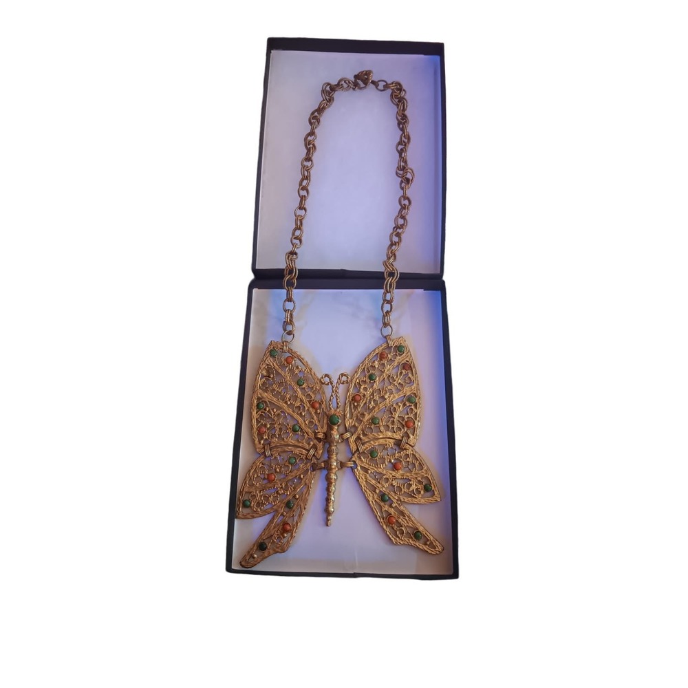 Julianna Vintage Butterfly Necklace
